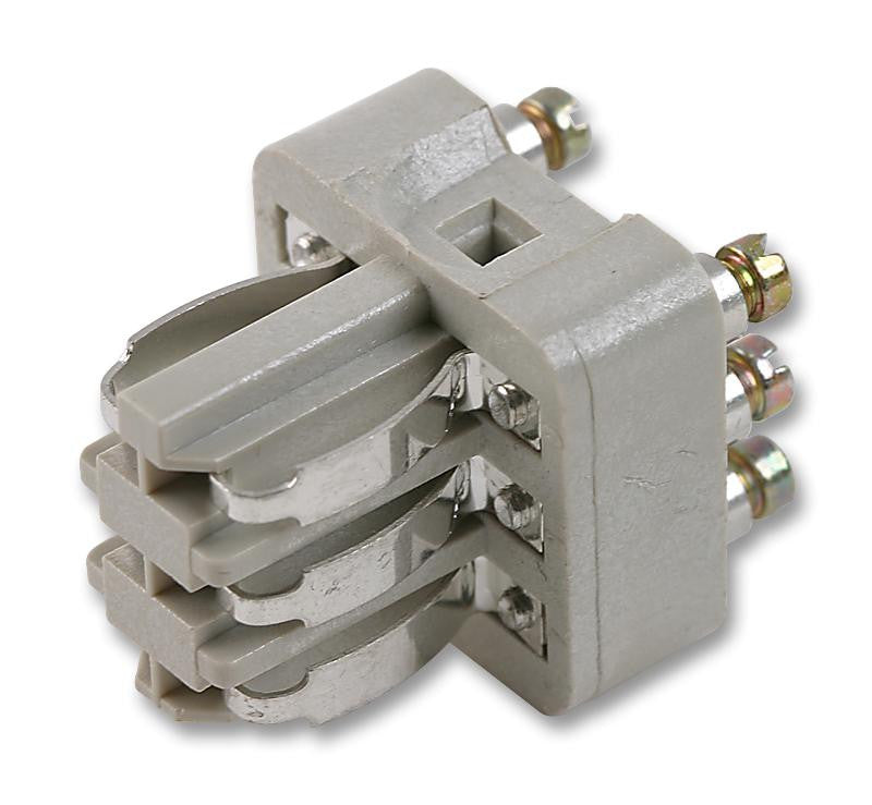 EPIC 10.4881 Heavy Duty Connector Insert, 6+PE Signal, STA Series, Plug, A3/4, 6 Contacts, 10 A