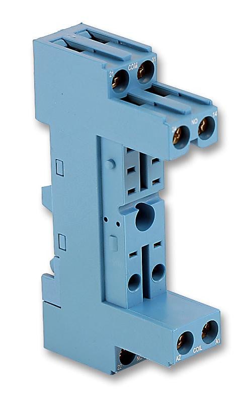 FINDER 95.83.3SXA Relay Socket, DIN Rail, Screw, 5 Pins