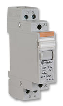 FINDER 22.22.8.110.4000 General Purpose Relay, 22 Series, Power, DPST-NO, 110 VAC, 20 A