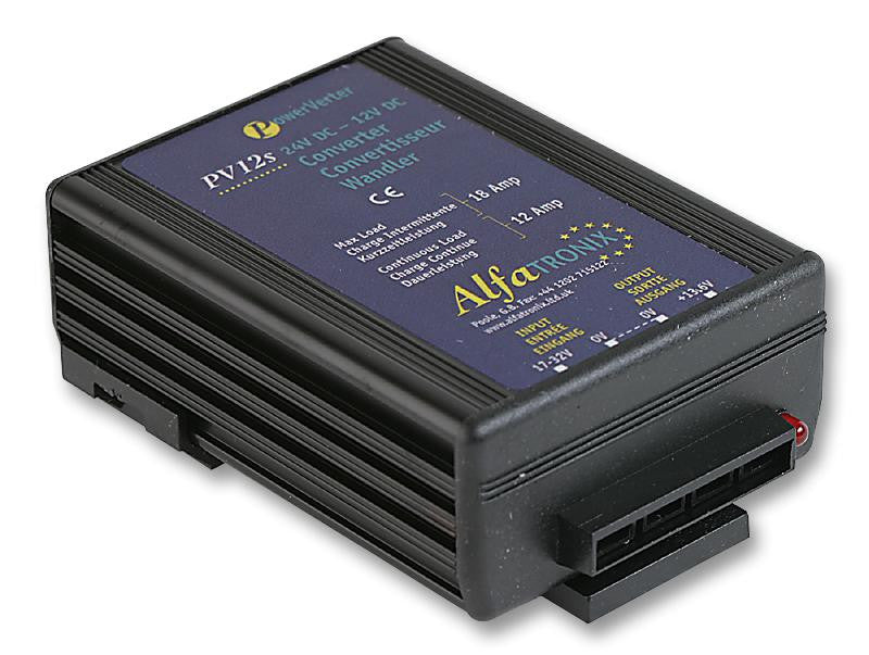 ALFATRONIX PV12S PowerVerter 24Vdc-12Vdc Voltage Converter 12A/18A Non-Isolated