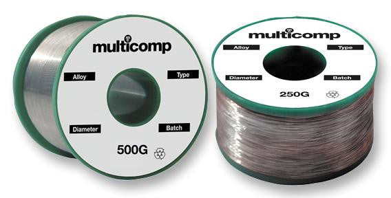 MULTICOMP 812001 Solder Wire, Lead Free, 0.7mm Diameter, 217&deg;C, 250g