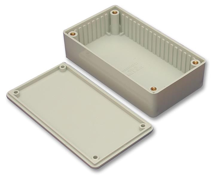 HAMMOND 1591UGY Non Metallic Enclosure, IP54, NEMA 12K, Multipurpose, ABS (Acrylonitrile Butadiene Styrene), Grey