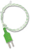 TME KA02 K Type Fibreglass Fine Wire Thermocouple Temperature Probe - -50&deg;C to +450&deg;C