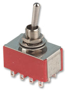 MULTICOMP 1M41T1B1M1QE Toggle Switch, 4PDT, Non Illuminated, On-On, 1M41 Series, Panel, 5 A