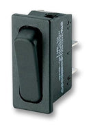 MARQUARDT 1831.1102 Rocker Switch, Non Illuminated, SPST, Off-On, Black, Panel, 10 A