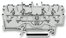 WAGO 2002-1407 DIN Rail Mount Terminal Block, 4 Ways, 22 AWG, 12 AWG, 4 mm&sup2;, Clamp, 24 A