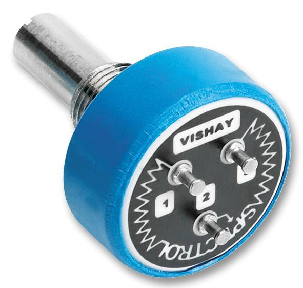 VISHAY 357B0203MAB251S22 Rotary Potentiometer, Conductive Plastic, 20 kohm, 1 W, &plusmn; 20%, 357 Series, 1 Turns, Linear