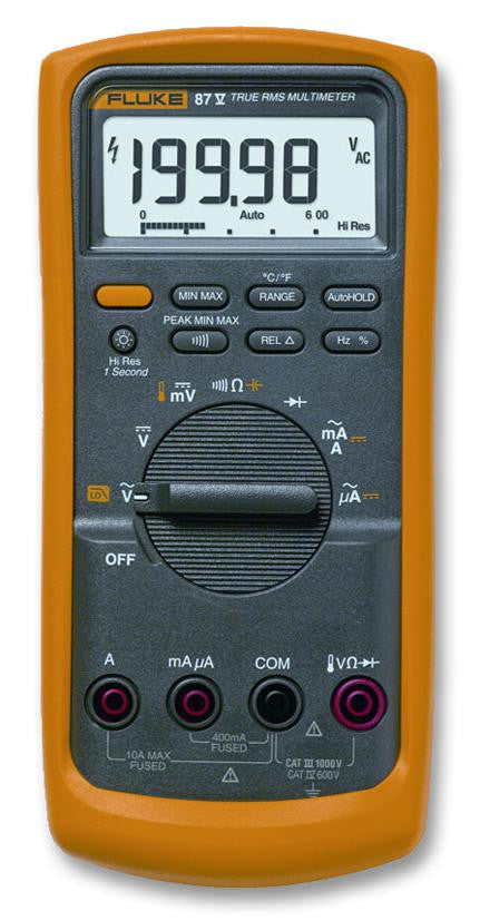 FLUKE 87V MULTIMETER, DIGITAL, HAND HELD, 6000