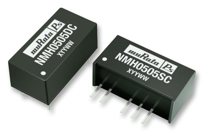 MURATA POWER SOLUTIONS NMH2409SC Isolated Board Mount DC/DC Converter, Fixed, 2 Output, 21.6 V, 26.4 V, 2 W, 9 V