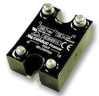 CELDUC SC841110 Solid State Relay, 12 A, 280 Vrms, Panel, Screw, Zero Crossing