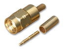 RADIALL R124075323 RF / Coaxial Connector, SMA Coaxial, Straight Plug, Crimp, 50 ohm, RG58, RG141, Brass