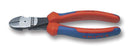 KNIPEX 74 02 200 200mm High Leverage Diagonal Cutters for Soft, Medium and Hard Wire