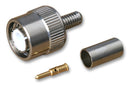 RADIALL R143082161 RF / Coaxial Connector, TNC Coaxial, Straight Plug, Crimp, 50 ohm, RG58, RG141, Brass