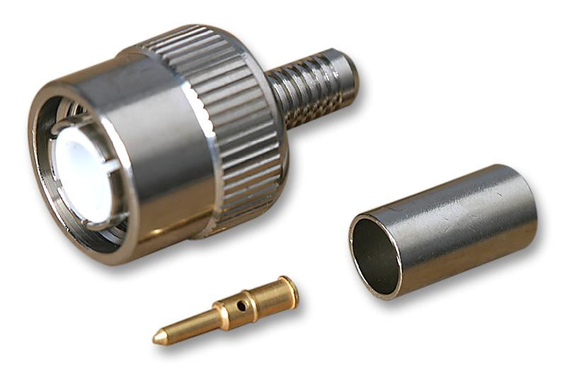 RADIALL R143082161 RF / Coaxial Connector, TNC Coaxial, Straight Plug, Crimp, 50 ohm, RG58, RG141, Brass