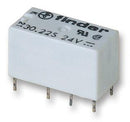 FINDER 30.22.7.024.0010 Signal Relay, DPDT, 24 VDC, 2 A, 30 Series, Through Hole, DC