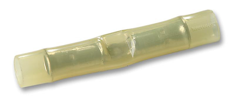 AMP - TE CONNECTIVITY 323994 Butt Splice, Yellow, PIDG Series, 26 AWG, 22 AWG, 0.4 mm&sup2;, Nylon (Polyamide)