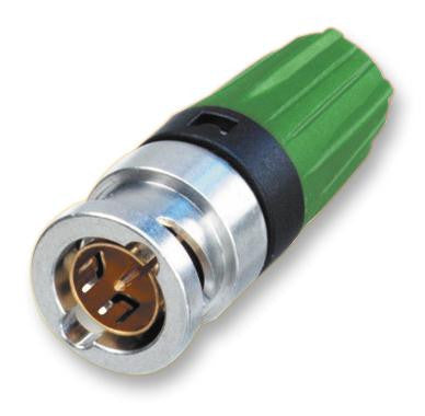 NEUTRIK NBNC75BFG7 RF / Coaxial Connector, BNC Coaxial, Straight Plug, Crimp, 75 ohm