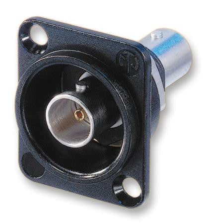 NEUTRIK NBB75DFIB RF / Coaxial Connector, BNC Coaxial, Straight Bulkhead Jack, 75 ohm, Brass