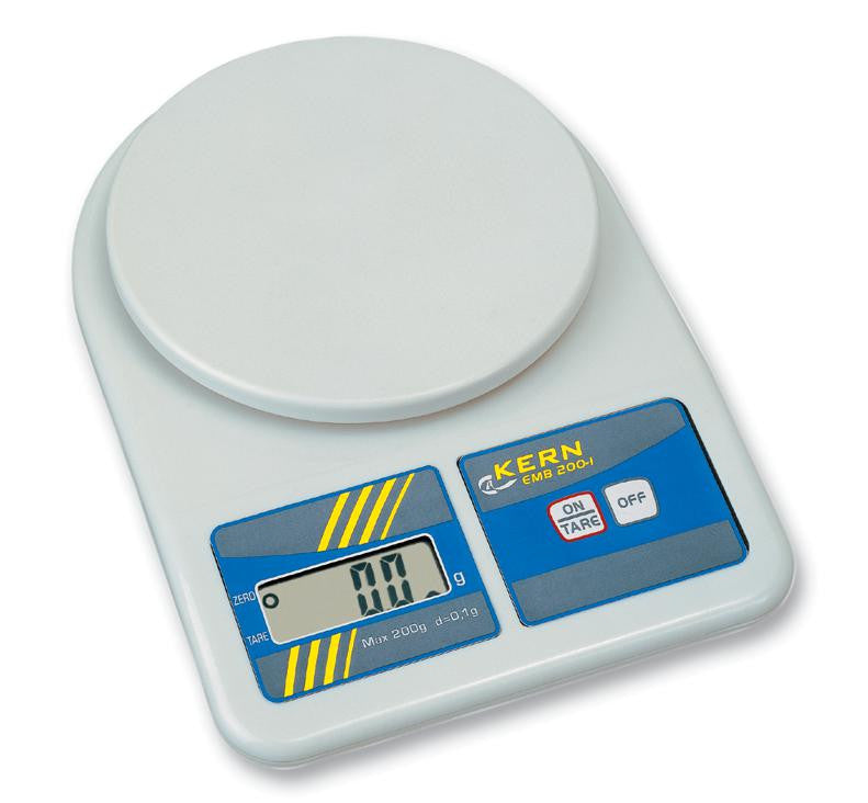 KERN EMB 2200-0 Compact Digital Weighing Balance with TARE Function, 2.2kg Capacity & 1g Resolution