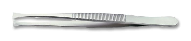 IDEAL-TEK 35A SA Tweezer, Precision, Flat, 120 mm, Stainless Steel Body, Stainless Steel Tip