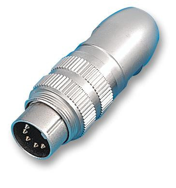 LUMBERG 0332 07-1 Circular Connector, 03 Series, Cable Mount Plug, 7 Contacts, Solder Pin, Threaded