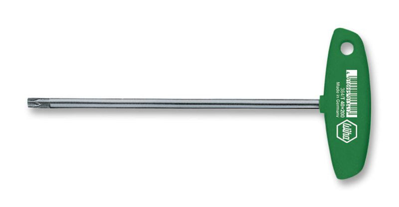 WIHA 364-T10 T-Handle Driver, TORX&iuml;&iquest;&frac12; T10, Chrome-Vanadium-Steel Blade, ChromTop&iuml;&iquest;&frac12; Tip, 126 mm