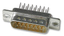 HARTING 09 67 025 5654 D Sub Connector, 25 Contacts, Plug, DB, Straight Solder Pins, Metal Body, Solder