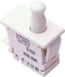 ZF ELECTRONICS 0E6930A0 SWITCH, PUSHBUTTON, SPDT, 10A, 250V