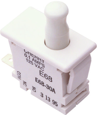 ZF ELECTRONICS 0E6930A0 SWITCH, PUSHBUTTON, SPDT, 10A, 250V