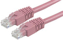 PRO SIGNAL PS11312 RJ45 Male to Male Cat6 UTP Ethernet Patch Lead, 0.2m Pink