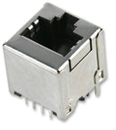 MOLEX 85508-5001 Modular Jack, Vertical, Shielded, 8/8, Cat 5e, THT, Gold (Au), Tin (Sn) over Nickel (Ni)