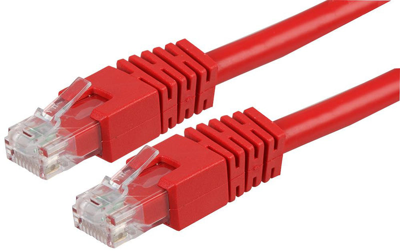 PRO SIGNAL PS11305 RJ45 Male to Male Cat6 UTP Ethernet Patch Lead, 0.2m Red