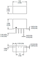 Murata Power Solutions NML0515SC NML0515SC Isolated Through Hole DC/DC Converter 1kV Isolation ITE 1:1 2 W 1 Output 15 V 133 mA