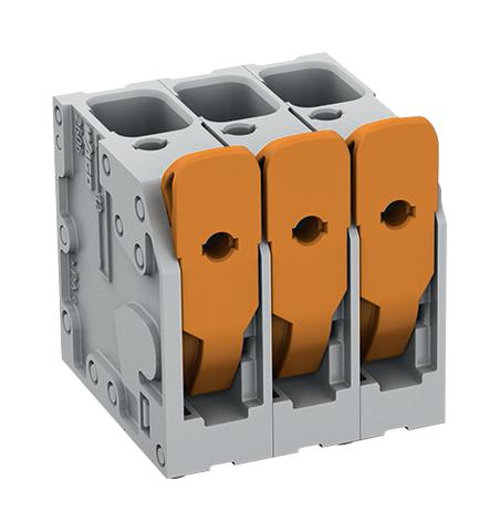 Wago 2606-3103/020-000 Wire-To-Board Terminal Block 7.5 mm 3 Ways 20 AWG 8 10 mm&Acirc;&sup2; Push In