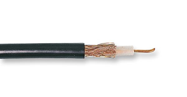 PRO POWER CF0082 BLACK 100M Coaxial Cable, Black, 328 ft, 100 m