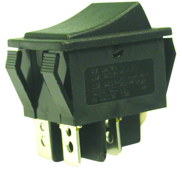 MULTICOMP SPC21179 SWITCH, ROCKER, DPST, 15A, 250V, BLACK