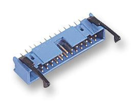 AMP - TE CONNECTIVITY 3-1761606-1 Wire-To-Board Connector, Straight, 2.54 mm, 34 Contacts, Header, AMP-LATCH Series, Through Hole