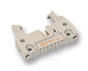 HARTING 09 18 534 6903 Wire-To-Board Connector, Right Angle, 2.54 mm, 34 Contacts, Header, SEK 18 Series, Through Hole