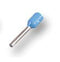 MULTICOMP E0206-LIGHTBLUE Wire Ferrule, E Series, 26 AWG, 6 mm, 10.4 mm, Blue, 0.25 mm&sup2;