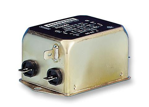 SCHAFFNER FN2060-20-06 Power Line Filter, Chassis, 1 &micro;F, 250 VAC, 20 A, General Purpose, Quick Connect, 600 &micro;H