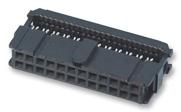 AMP - TE CONNECTIVITY 1658621-2 Wire-To-Board Connector, 2.54 mm, 14 Contacts, Receptacle, AMP-LATCH Novo Series, IDC / IDT, 2 Rows