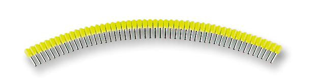 WEIDMULLER 900432 Wire Ferrule Terminal, 17 AWG, 1 mm&sup2;, Yellow, PP (Polypropylene)