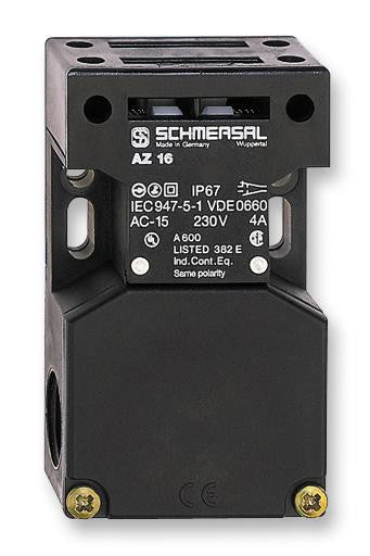 SCHMERSAL AZ16-12ZVRK-2254 Safety Interlock Switch, AZ 15 Series, 1NO / 1NC, Screw, 230 V, 4 A