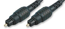 PRO SIGNAL JR9907/2M D=5MM BLK Audio / Video Cable Assembly, TOSLINK Plug, TOSLINK Plug, 6.56 ft, 2 m, Black