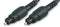 PRO SIGNAL JR9907/3M D=4MM BLK Audio / Video Cable Assembly, TOSLINK Plug, TOSLINK Plug, 9.84 ft, 3 m, Black