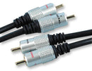 PRO SIGNAL JR9502/3M Audio / Video Cable Assembly, Phono (RCA) Plug, x 2, Phono (RCA) Plug, x 2, 9.8 ft, 3 m, Black