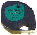 DYMO S0721640 Label Printer Tape, Plastic, Black on Green, 4 m