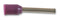 MULTICOMP E0208-VIOLET Wire Ferrule, E Series, 26 AWG, 8 mm, 12.4 mm, Violet, 0.25 mm&sup2;