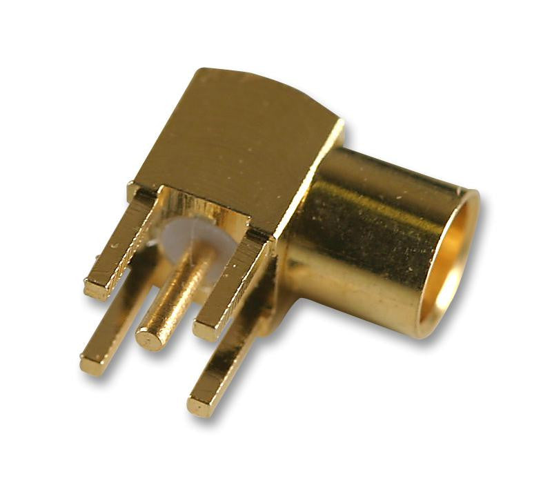 MULTICOMP 37-07-1-TGG RF / Coaxial Connector, MMCX Coaxial, Right Angle Jack, Solder, 50 ohm, Beryllium Copper