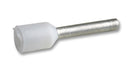 SCHNEIDER ELECTRIC / TELEMECANIQUE DZ5CE005 Wire Ferrule Terminal, DZ5 Series, 22 AWG, 0.5 mm&iuml;&iquest;&frac12;, White, Plastic